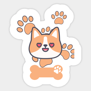 cute puppy all will love that Sticker